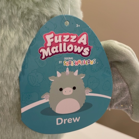 NWT 12” Drew the Green Dragon Fuzzamallow Squishmallow - Picture 4 of 5